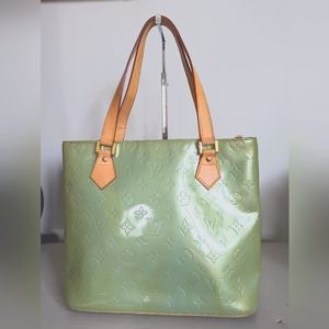 LOUIS VUITTON Vernis Houston Green and Baby Blue
